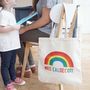 Personalised Rainbow Teacher Shopper Bag, thumbnail 1 of 3