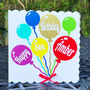Personalised Birthday Balloons Card, thumbnail 1 of 2
