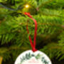 First Christmas As Mr And Mrs Personalised Mistletoe Christmas Decoration, thumbnail 4 of 6