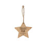 Oak Star Hanger 'Thank You For Helping Me Shine' | Home Decor | Hanging Decoration | Sentiment | Best Teacher | Teacher Gift, thumbnail 2 of 2