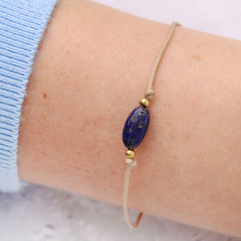 Lapis Lazuli Gemstone Bracelet, 2 of 3