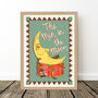 The Man In The Moon Vintage Nursery Print, thumbnail 9 of 12