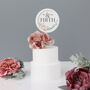 Personalised Wedding Cake Topper With Peonies, thumbnail 3 of 5