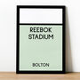 Reebok Stadium Monopoly Bolton Football Print, thumbnail 1 of 2