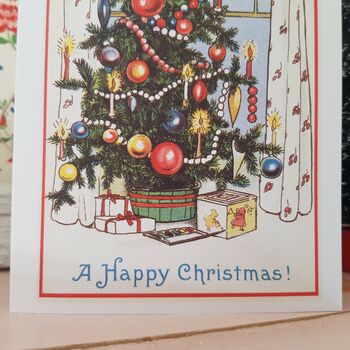 Vintage Style Christmas Tree Card, 2 of 3