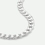 Sterling Silver Curb Chain Necklace 11.4mm 22 Inches, thumbnail 1 of 5