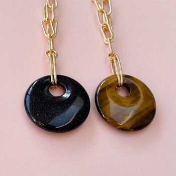 Kirbie Abstract Shape Pendant Necklace With Chain, 2 of 6