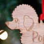 Personalised Bichon Frise Dog Christmas Decoration, thumbnail 2 of 9