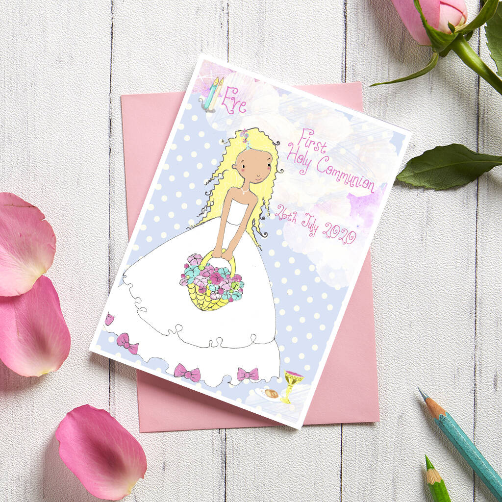 Personalised First Holy Communion Card, 1 of 10