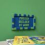 Lego Compatible Master Builder Door Sign, thumbnail 1 of 4