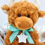 Baby's 1st Christmas Large Brown Highland Cow, thumbnail 1 of 5