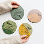 Personalised Favourite Location Maps Wooden Coaster Set, thumbnail 2 of 11