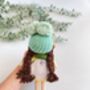 Handmade Crochet Dolls With Lemon Shaped Bag, thumbnail 7 of 12