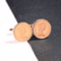 1975 50th Birthday Decimal One Penny Coin Cufflinks, thumbnail 3 of 5