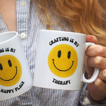 Crafty Crochet 'Smiley Slogans' Mug, 2 of 5