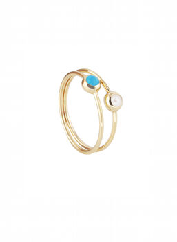 Birthstone Ring In 18ct Gold Vermeil, 4 of 6