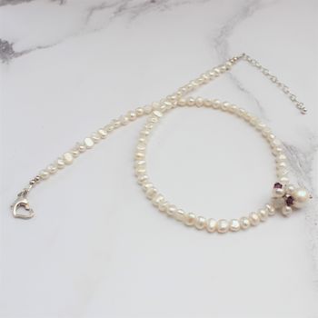 Adriana White Pearl Choker Necklace, 8 of 12