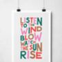 Listen To The Wind Blow Print, thumbnail 4 of 8