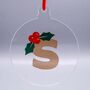 Personalised Christmas Tree Disc Bauble, Various Styles, thumbnail 8 of 10
