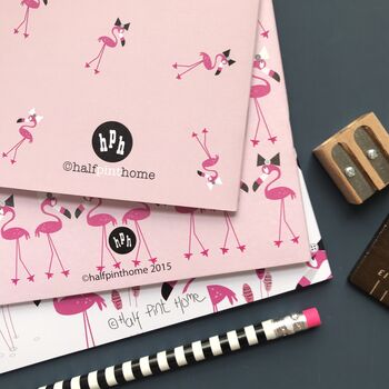 Flamingo A5 Notebook Or Notebook Set, 10 of 12