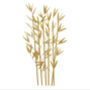 New! Luxury Frameless Gold Bamboo Leaf Wall Art Decor, thumbnail 5 of 5