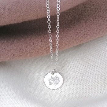 Silver Birth Flower Necklace, 6 of 8
