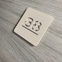 Stylish Laser Cut Square House Number, thumbnail 5 of 11