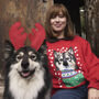 Personalised Dog Lover Christmas Jumper, thumbnail 1 of 12