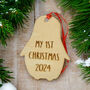 Personalised My First Christmas Penguin Baby Gift Set, thumbnail 5 of 6