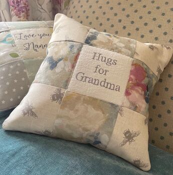 Hugs For Grandma Cushion Bees And Flowers, 7 of 7
