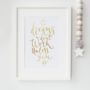 'Dreams Don't Work Unless You Do' Foil Print Wall Art, thumbnail 1 of 2