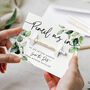 Save The Date Pencil Us In With Botanical Card, thumbnail 1 of 12