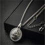 Mens Polished Stainless Steel Lion Pendant With Wheat Chain – Artisan Jewellery, thumbnail 1 of 10