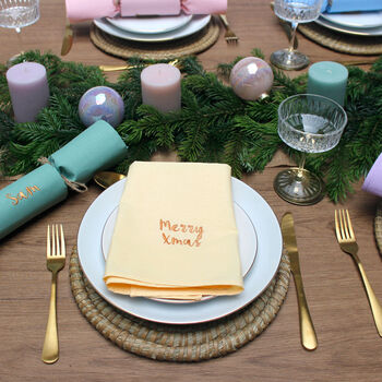 Sustainable Fabric Christmas Cracker Personalised Name, 7 of 8