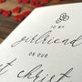 Personalised First Christmas Card For Girlfriend, thumbnail 4 of 4