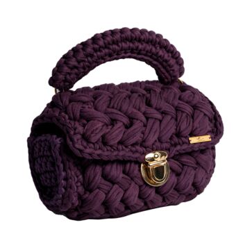 Handmade Crochet Knit Hand Bag, 5 of 12