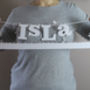 Personalised Christening Or Birth Name Papercut, thumbnail 3 of 3