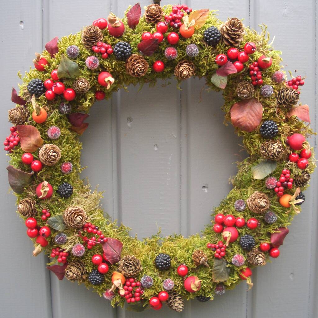Luxury Winter Berry Wreath By Pippa Designs | notonthehighstreet.com