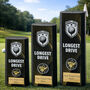 Personalised Longest Drive Golf Trophy – Black Column Award, thumbnail 2 of 2
