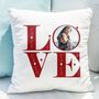 Personalised Upload Photo Love Cushion Gift, thumbnail 2 of 2