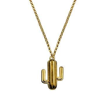 Large Cactus Necklace On 30' Chain, 3 of 8