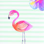 Flamingo Girls Art Print, thumbnail 2 of 3