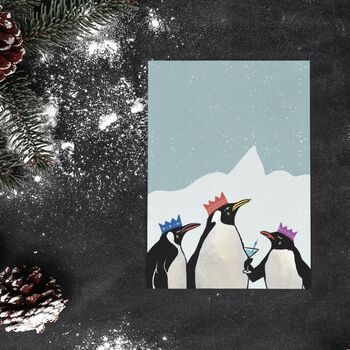 Penguin Christmas Card, 2 of 2