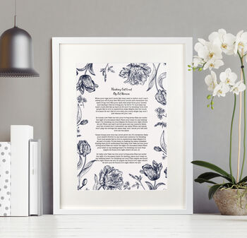 Personalised Favourite Poem Print, 4 of 12