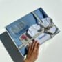 Personalised Blanket + Zip Romper Baby Gift Set For Newborn, thumbnail 5 of 10