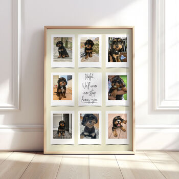 Personalised Wedding Day Photo Collage Print, 3 of 7