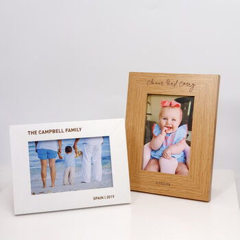 Personalised Wooden Picture Frame For Home, 4 of 7
