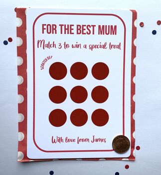 Mother's Day Scratchcard, 6 of 6