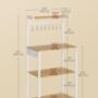 Kitchen Bakers Rack Coffee Bar Shelf With Outlet, thumbnail 2 of 6