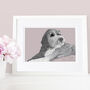 Personalised Hand Drawn Pet Dog Portrait, thumbnail 8 of 10